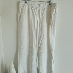old navy linen wide-leg pants, XL